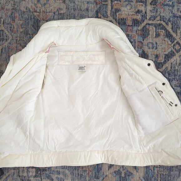 Jet Set JSX White Puffer Winter Snow Vest Zipper Details Size 2 - Picture 6 of 8